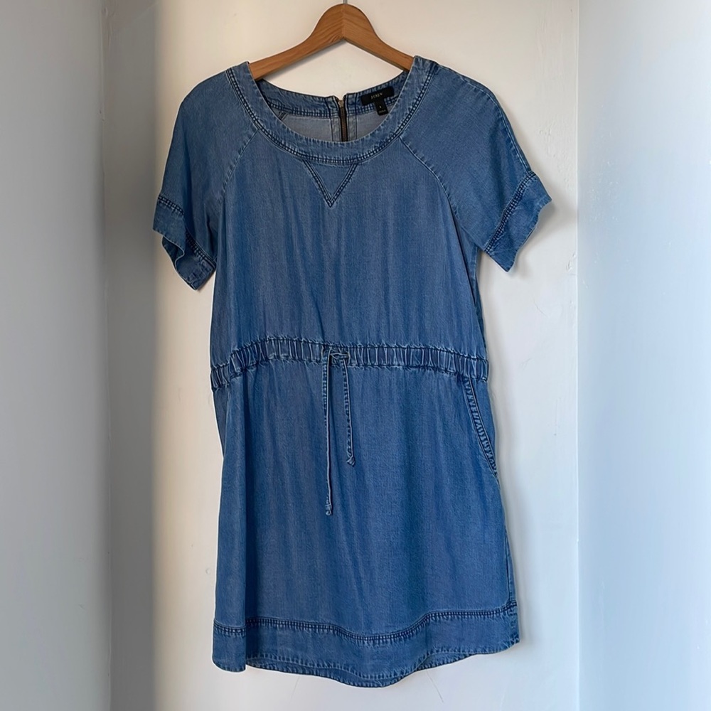 J. Crew blue chambray dress, size S / small